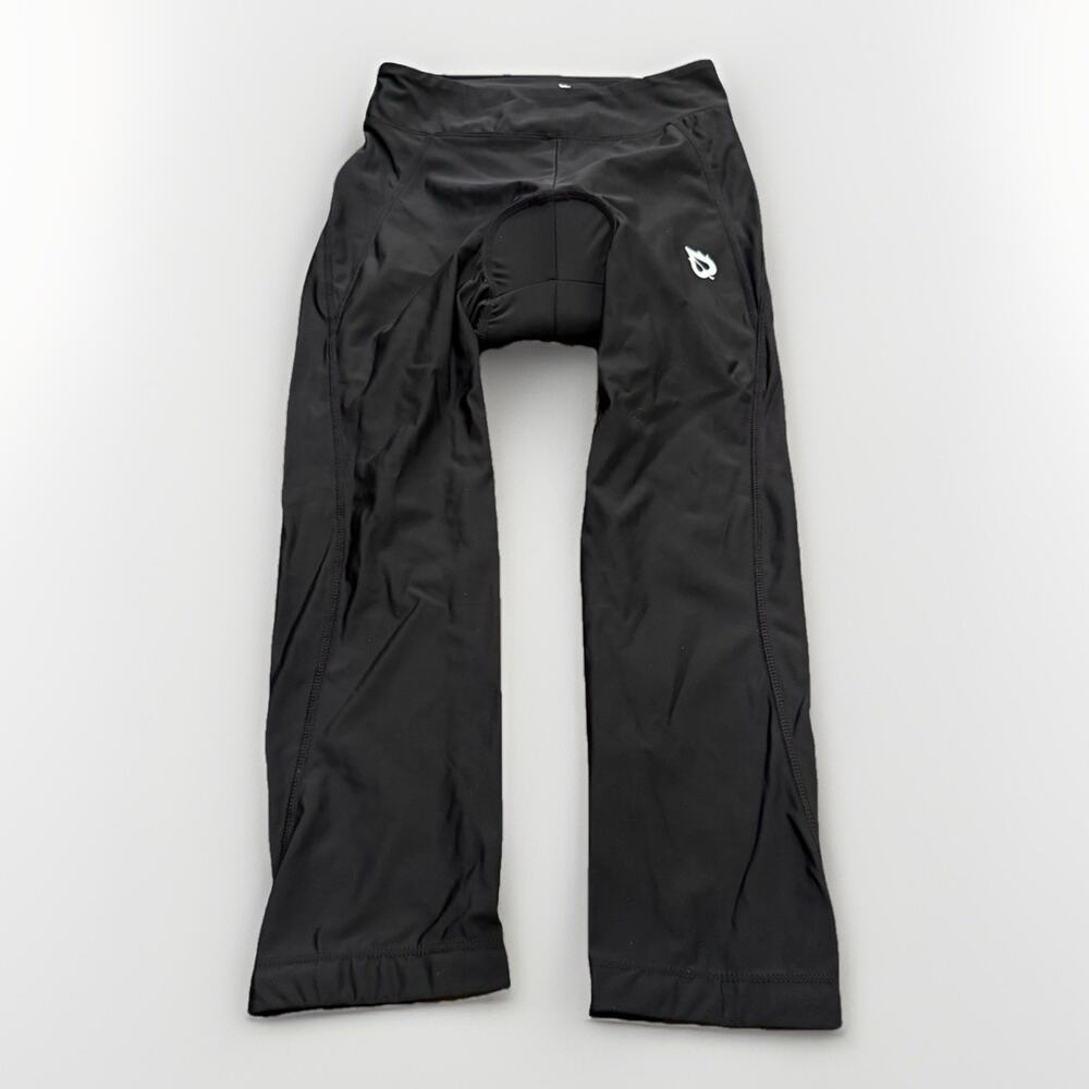 Baleaf Womens Black Cycling Padded Ankle Pants Leggings Size S Small NWT New